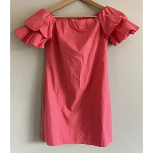 NWT Club Monaco Dress Arnar Off The Shoulder Pink Size 00 New